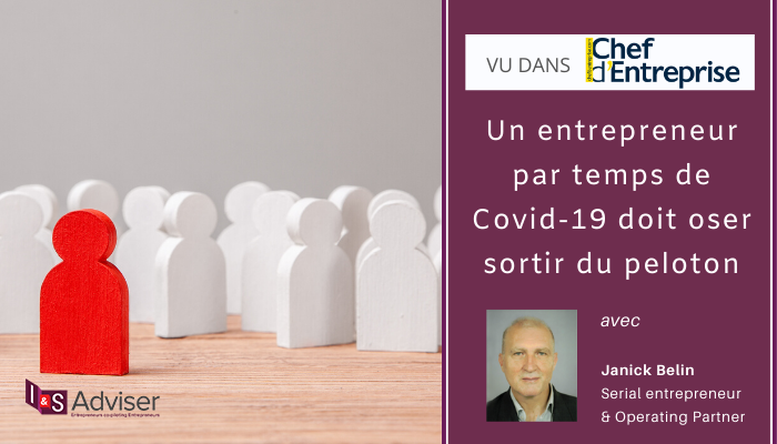 Un entrepreneur par temps de Covid-19 doit oser sortir du peloton