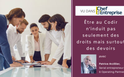 Être au Codir n’induit pas seulement des droits mais surtout des devoirs