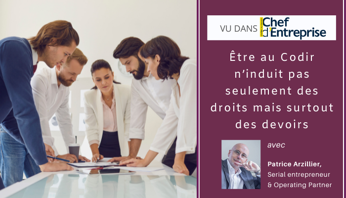 Être au Codir n’induit pas seulement des droits mais surtout des devoirs